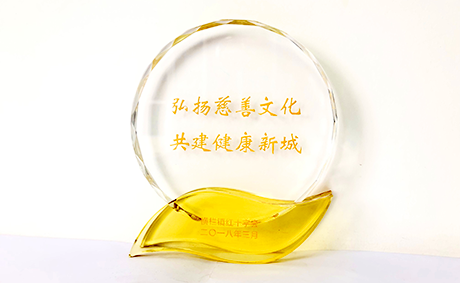 紅十字會授予“弘揚慈善文化，共建健康新城”