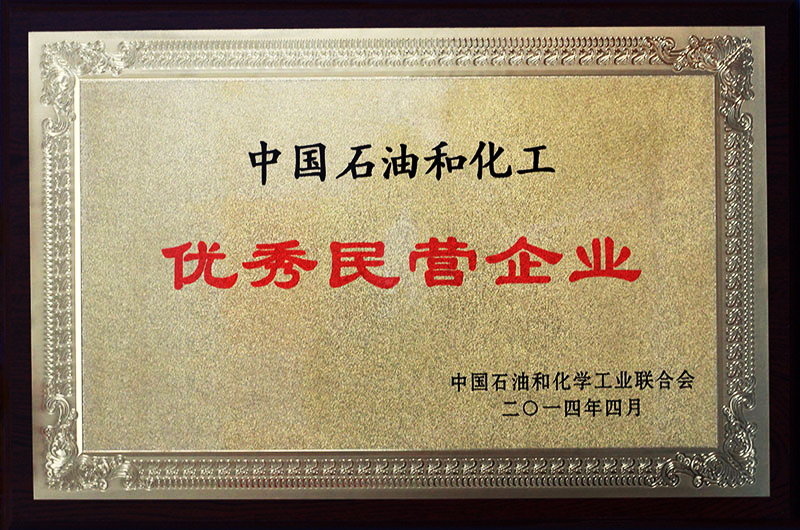 榮獲“中國石油化工優秀民營企業”